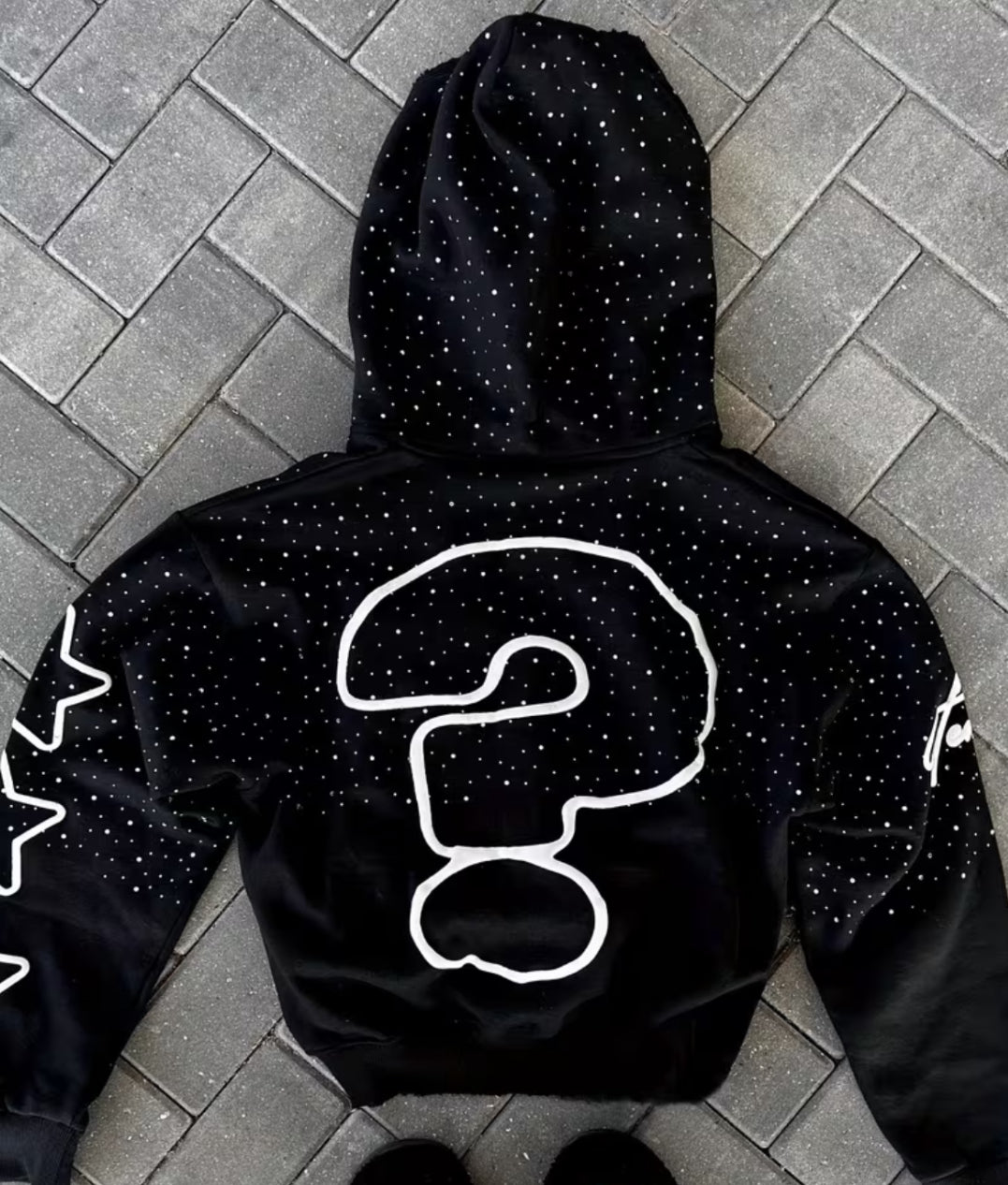 Zip Jacket Bold Letter Embroidery Design Hoodie for Casual Attire